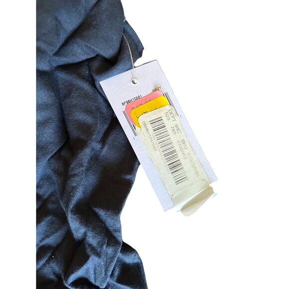 NWT Michael Kors Mens Navy Pajama Top With Contrast Piping Size M luxory comfy - Picture 5 of 6